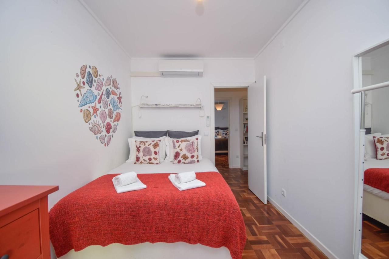 Central Family Apartment - 60 M From The Beach كاسكايس المظهر الخارجي الصورة