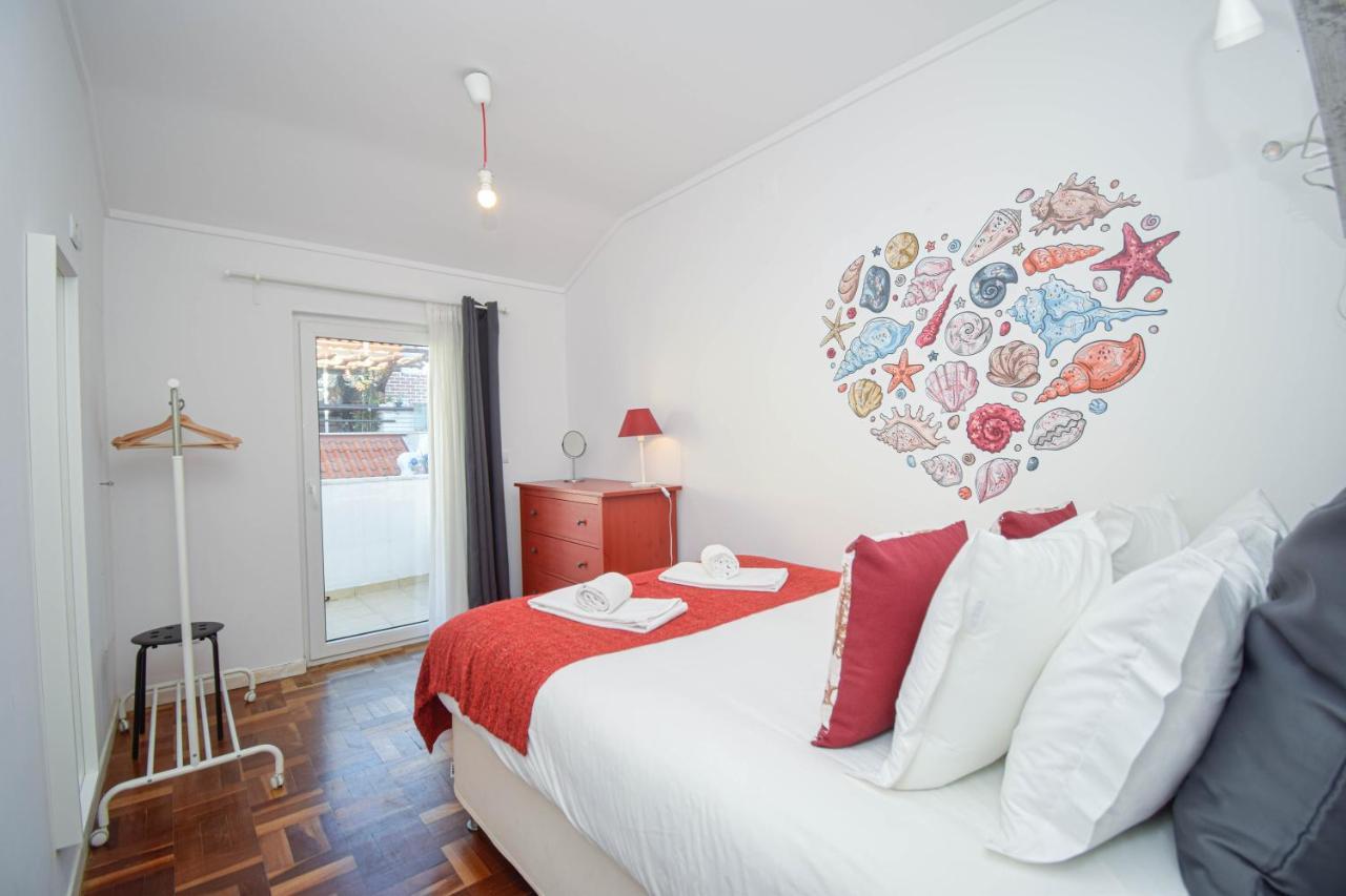 Central Family Apartment - 60 M From The Beach كاسكايس المظهر الخارجي الصورة